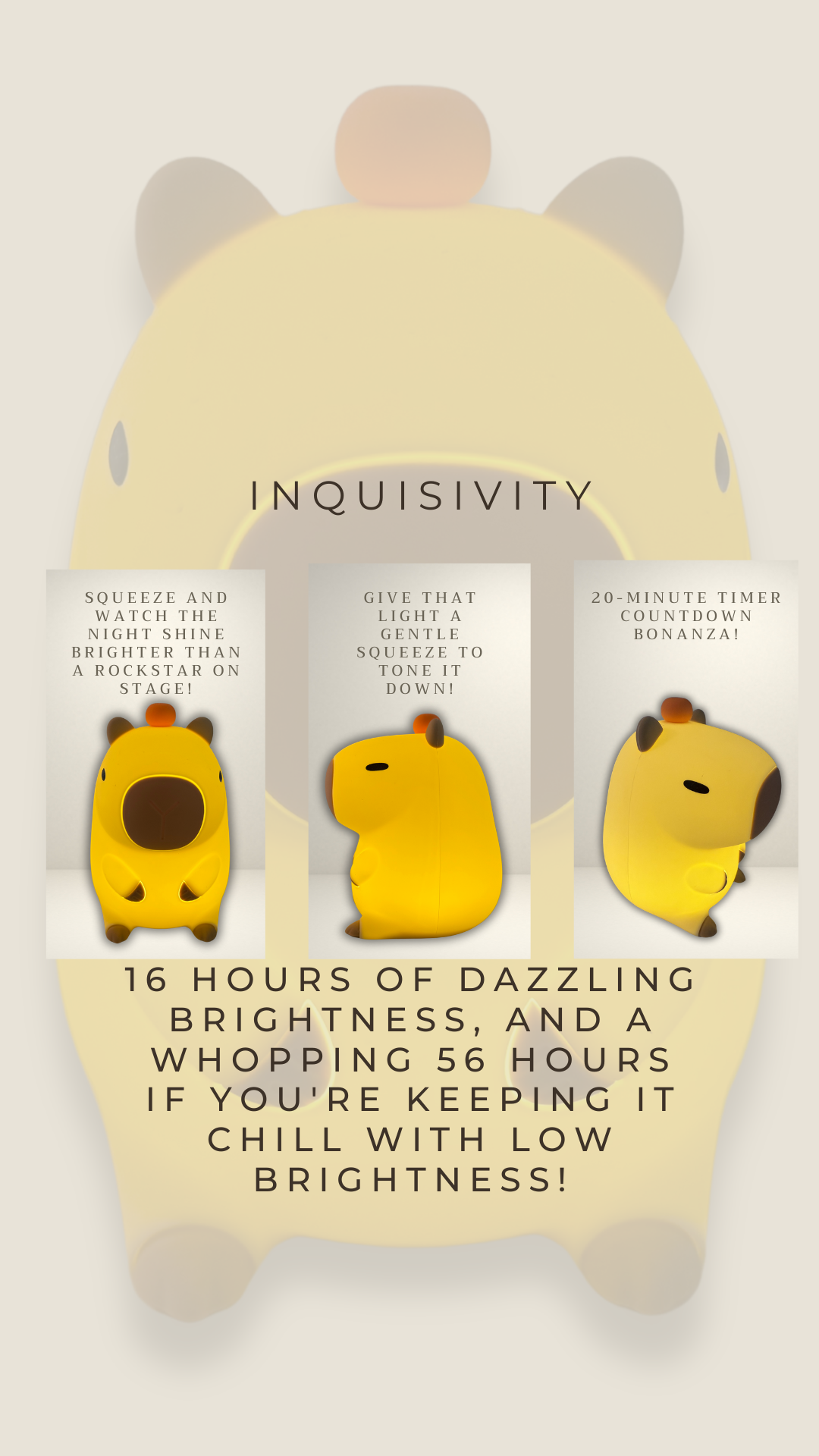 Capybara Night Light