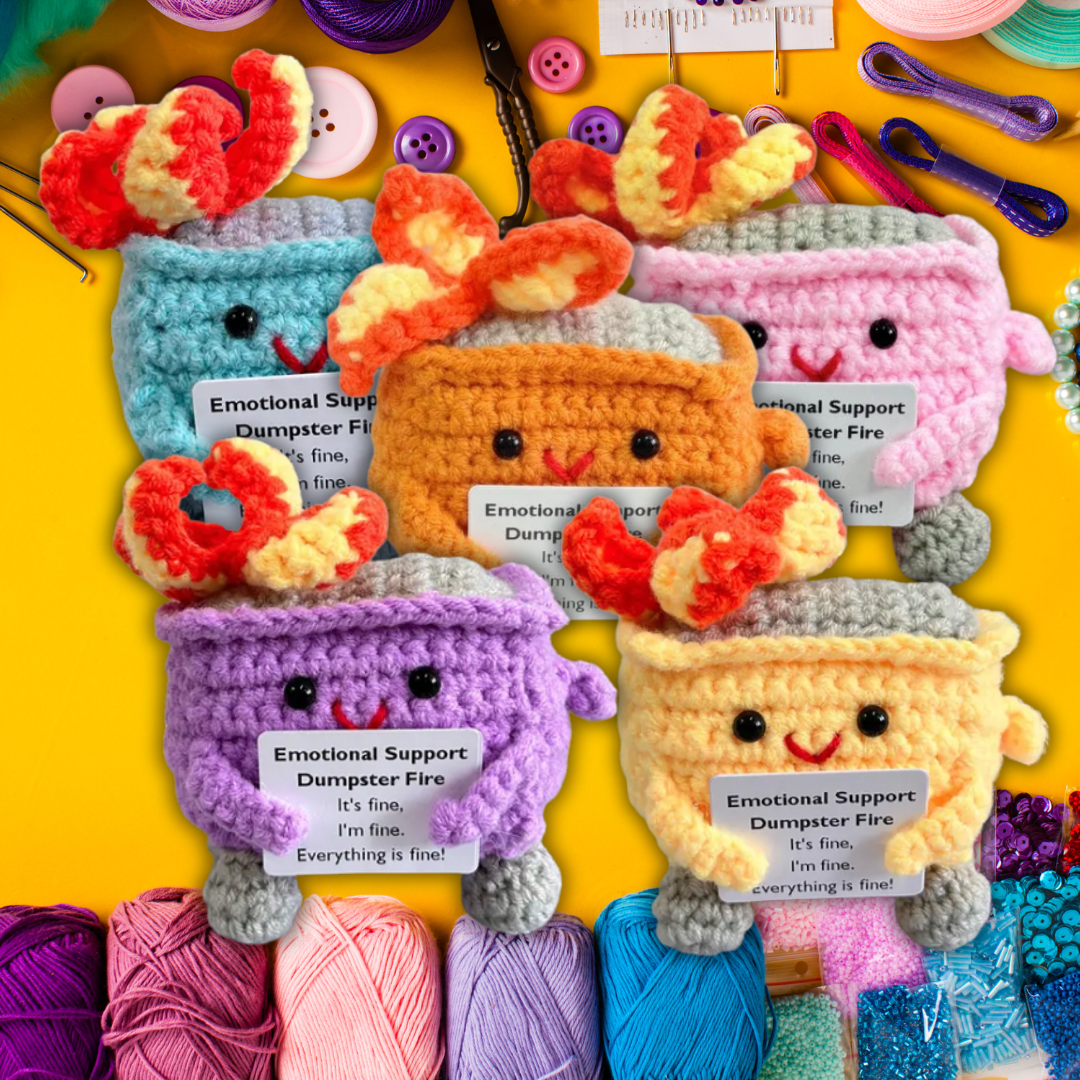 Crochet Dumpster Fire